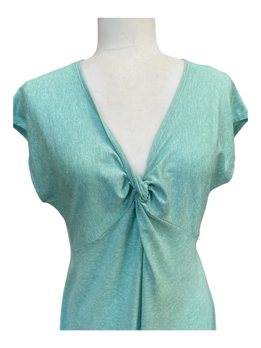 Patagonia Womens Seabrook Bandha Dress Twist Front Mint Green Athleisure - Picture 2 of 7